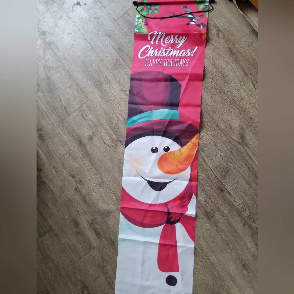 Festive Snowman Christmas Banner